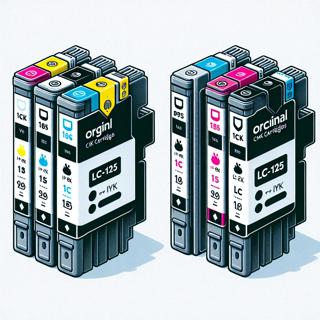 Tusze Brother LC-125 CMYK - zamienniki i oryginalne: Różnice, Zalety i Wady