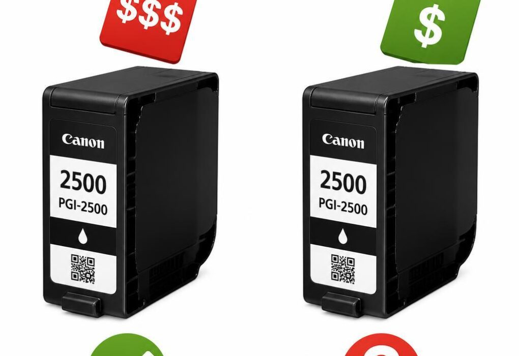 Porównanie tuszów Canon PGI-2500: Oryginalne a zamienniki